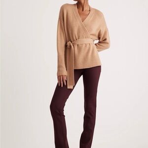 Quince Burgundy Ultra Stretch Straight Leg